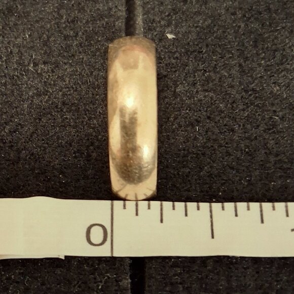 White Gold Band Ring Stamped W 14K - Picture 6 of 6